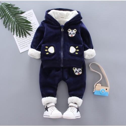 Warm Winter Childrens Suits For Boys and Girls Coat & Pants 2 Pieces Clothing Sets Childrens Winter Clothing Kids Clothes
