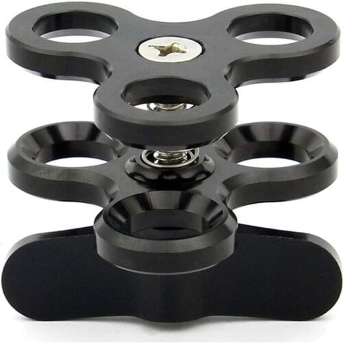 Top Aluminum alloy Ball Joint Arms 3 Section Ball Joint Clamp mount Fill Light Lamp Holder For Diving Underwater Photography Acc