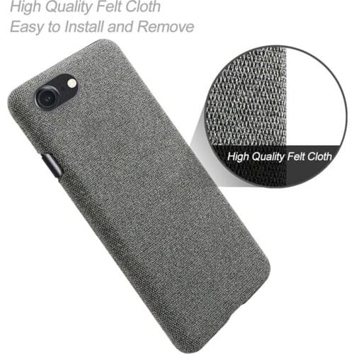 Ultra Thin Fabric Cloth Case For iPhone SE 2020 Case SE2 Anti-Drop Phone Bag Fitted Cover For iPhone SE 2 2020 4.7" A2275 A2296