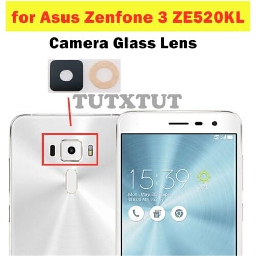 2pcs for Asus Zenfone 3 ZE520KL Back Camera Glass Lens Main Rear Camera Lens with Glue Repair Spare Parts