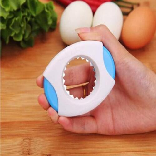 Serrated Blade Boiled Egg Opener Shell Remover Egg Peeler Cracker Topper Cutter Opener Cookware Set Kitchen Baking Accessories