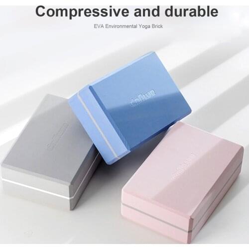 2PCS EVA Gym Blocks Foam Brick Training Exercise Fitness Set Tool Yoga Blocks Bolster Pillow Cushion Stretching Body Shaping