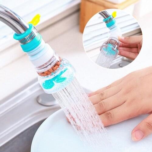 360 Degree Adjustable Water Tap Extension Filter Shower Water Tap Bathroom Faucet Extender Home Kitchen Accessories