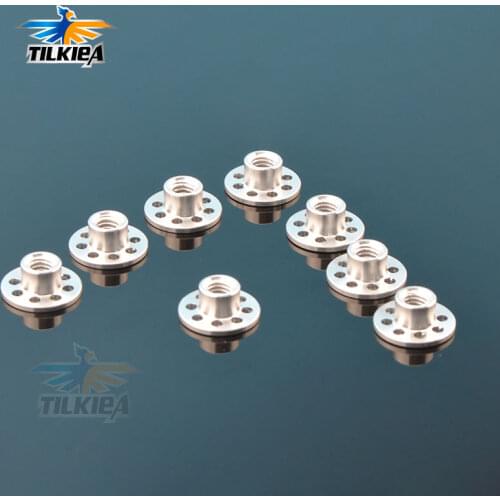 5pcs Aluminum Hatch Lock Screw Nut Cowl M4 RC Boat Cover Fixings Button Head Threaded