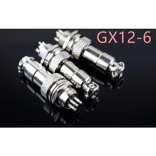 5pcs RS765/GX12-6P aeronautical plug socket electrical connector