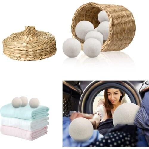 7cm Felt Ball Reusable Laundry Clean Ball Dryer Organic Wool Dryer Balls for Clothes Washing Machine Accessories