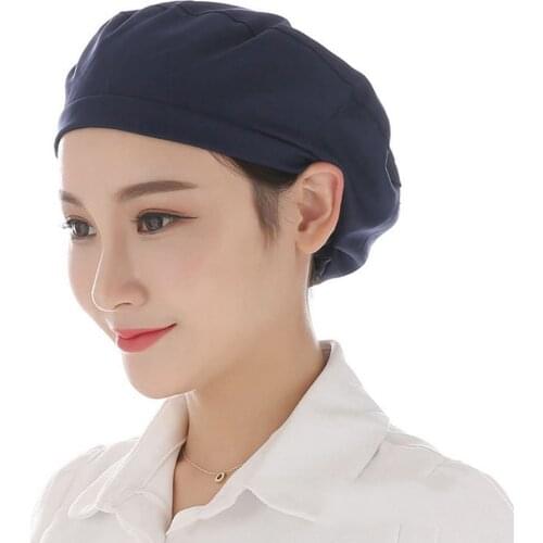 8 pce Food Service Caps Breathable Sanitary Dust Cap Workshop Canteen Kitchen Restaurant Hotel Bakery Waiter Chef Work Hats