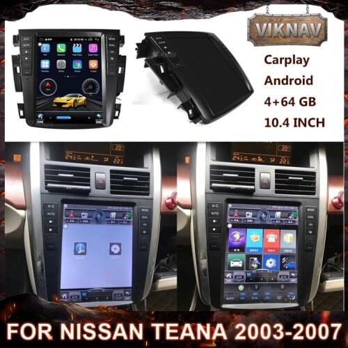 Android 2din Car Radio for Nissan teana 2003-2007 HD Screen Stereo Multimedia Player GPS Navigation Head Unit Tape Recorder