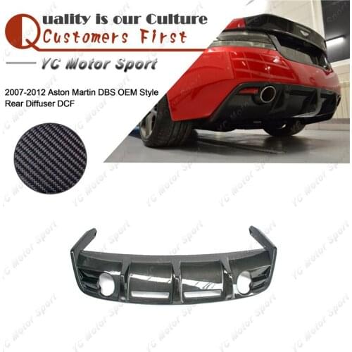 Car Accessories Dry Carbon Fiber OEM Style Rear Diffuser Fit For 2007-2012 Aston Martin DBS Rear Bumper Diffuser Lip