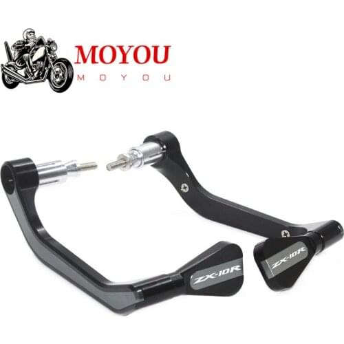 For Kawasaki ZX-10R ZX10R ZX 10R 2011-2018Motocycle Handlebar Handle grips Bar Ends Brake Clutch Levers Guard Protector