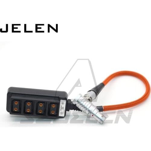 EXT 7pin (alexa mini) to 4 D-tap Camera power DTAP fourway splitter