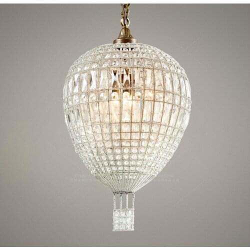 Globe ballon lamp nordic pendant lamp k9 crystal home light deco e14 6 lights D70 H120cm russion european light fitting