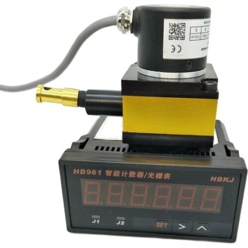 1000mm Linear Draw Wire Position Sensor Distance Measuring Cable Motion Transducer With 6 Digital Counter Display Table HB961
