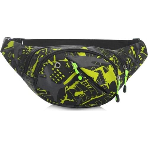 Unisex Camouflage Multi Pocket Waist Bag Nylon Fanny Pack Waterproof Sport Bag Exquisite and Durable