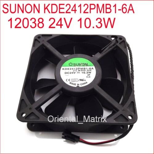 KDE2412PMB1-6A 24V 10.3W 2Pin 12038 120*120*38mm Cooler Cooling Inverter Fan