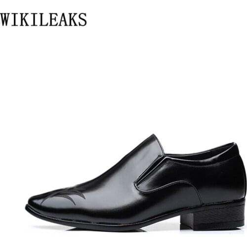 Business Suit Loafers Formal Party Shoes for Men Oxford Slip on Shoes for Men Office 2021 Men Dress Shoes Leather Office 2019