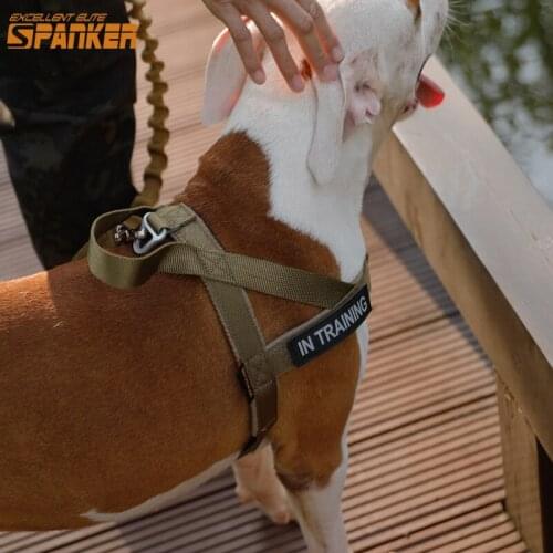 EXCELLENT ELITE SPANKER Pet Chest Strap Outdoor Walking the Dogs Harness Dog Vest to Prevent Dogs Losing Adjustable with Handle