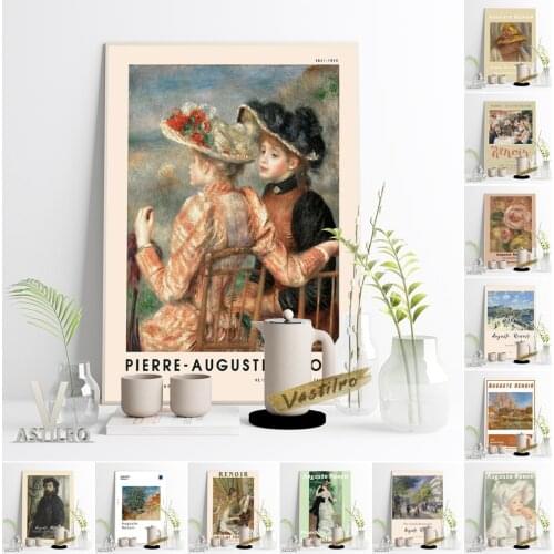 Pierre Auguste Renoir Poster Luncheon Of The Boating Party Art Prints Claude Monet Portrait Canvas Painting Classical Home Decor