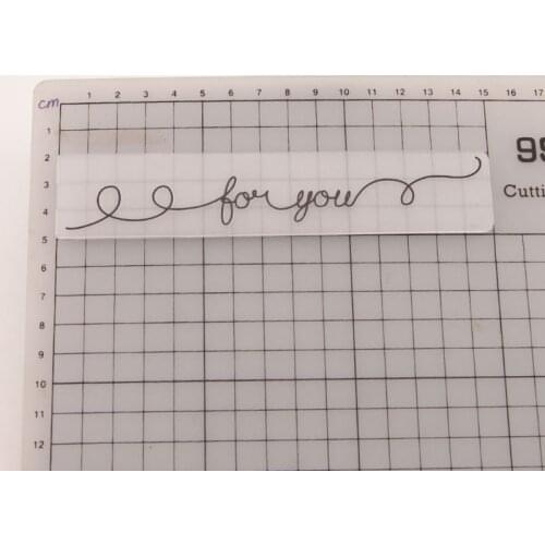 Love You Plastic Embossing Folder Stencil Template DIY Scrapbook Photo Album Card Making Decoration E56C