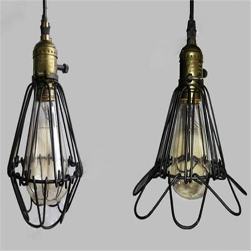 Retro Iron Small Cage Lamp Industrial Wind Bar Table Lamp Cross Border Goods Source American Rural Light Coffee House Lamp