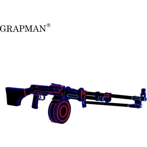 RPD Soviet Turntable Machine Gun 3D Paper Model DIY