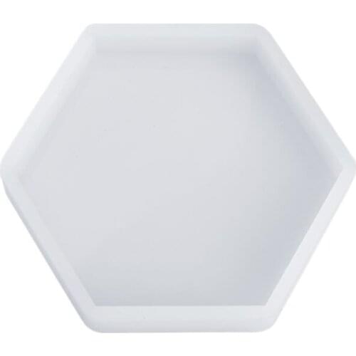 Silicone Mold Mirror DIY Epoxy Resin Crafts Jewelry Making Pendant Decoration Geometric Hexagonal Handmade Molds Ornaments T84A