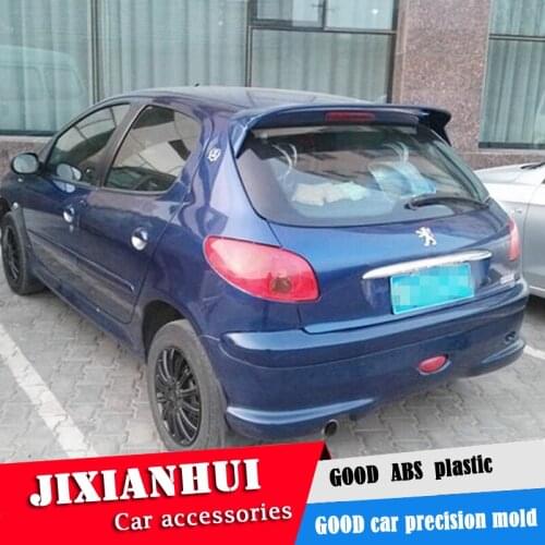 For Peugeot 207 Spoiler 2006-2013 Peugeot 207 Spoiler LFK ABS plastic Material Car Rear Wing Color Rear Spoiler