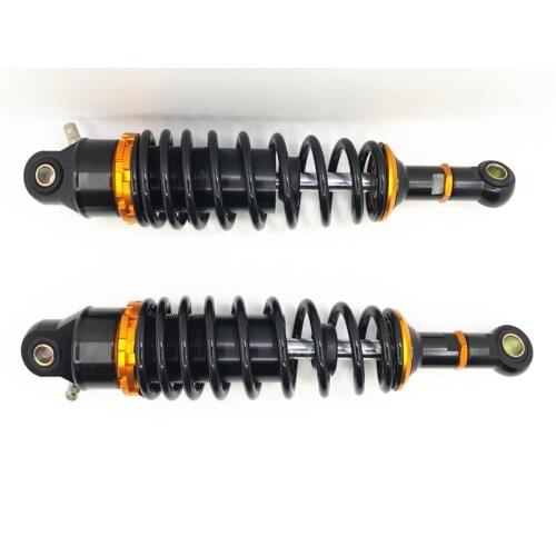 1pair 325mm 330mm Universal Shock Absorbers for Honda Yamaha Suzuki Kawasaki Dirt bikes kart ATV Bikes and Quad Black+Gold
