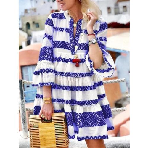 VIEUNSTA Flared Summer Dresses China