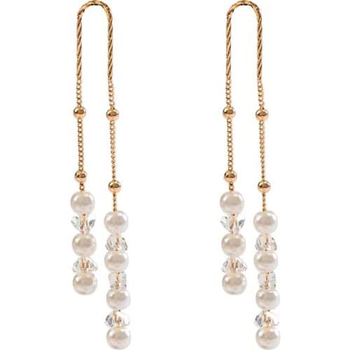 LANFLORA new tassel Chinese style Crystal handmade women earrings for girlfriend birthday gift bulk wholesale earrings