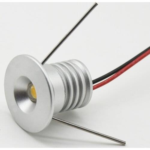 1W 12V 24V 110V 220V 240V 15mm Cut Lighting Kit LED Bulb Spot Light Mini Spotlight for Cabinet Recessed Ceiling Lamp