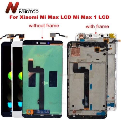 100% Tested For Xiaomi Mi Max LCD touch screen digitizer Assembly Replacement For Xiaomi Max LCD with frame Mi Max1 Display
