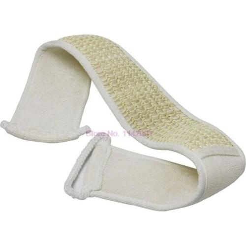 100 pcs Soft Exfoliating Scrubber Natural Loofah Back Strap Bath Brush Back Shower Massage Sponge For Bath Belt Body Cleaning