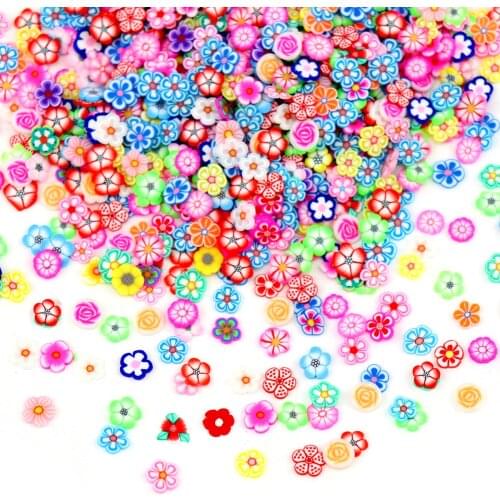 10g Candy Flower Slices Addition For Slime Fluffy Lizun DIY Nail Mobile Supplies Slime Clay Charm Accessories Kits For Children