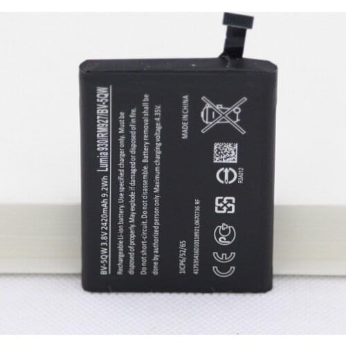 20pcs/lot New Battery BV-5QW for Nokia lumia 930 BV5QW 2420mAh Mobile Phone internal replacement battery