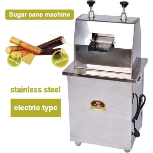 300KG/H Sugar Cane machine Electric cane Extractor Commercial sugarcane juice machine stainless steel cane squeezer 220v 370w