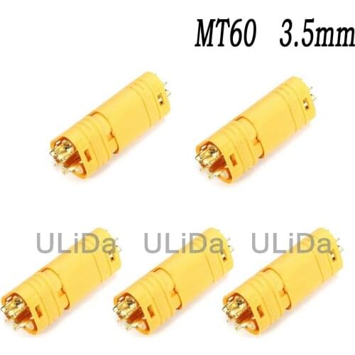 5 pairs Amass MT60 3.5mm Motor Plug / Connector Set for RC lipo battery Quadcopter