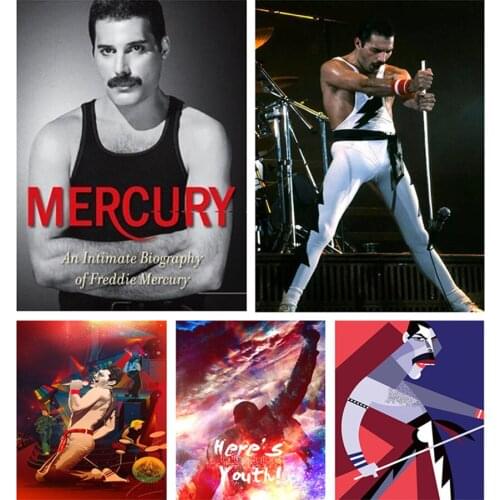 5D DIY Diamond Painting Full Square/Round Drill "Queen Band Freddie Mercury " 3D Embroidery Poster Cross Stitch Gift Decor