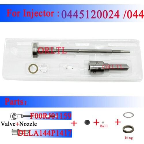 DLLA144P1417 F 00R J01 159 diesel common rail injection repair kit Overhaul Kit for injector 0445120390 0445120024