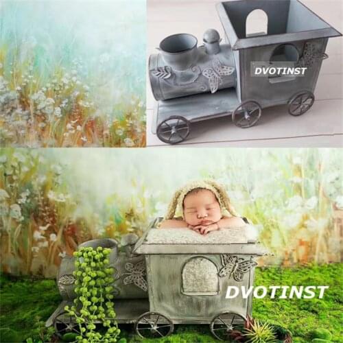 Dvotinst Newborn Baby Photography Props Iron Train Iocomotive Shower Gift Fotografia Accessories Infant Toddler Studio Shooting