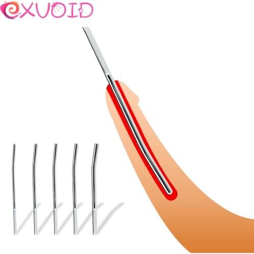EXVOID Metal urethral tube Horse Stimulate Masturbation for Men Sex Toys For Men Sex Shop Male Penis Insert Device Penis Plug