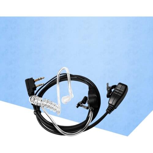KSUN Air Acoustic Tube Earpiece Headset with Push to Talk and Microphone for Kenwood HYT Puxing Wouxun Baofeng TWO Way Radios