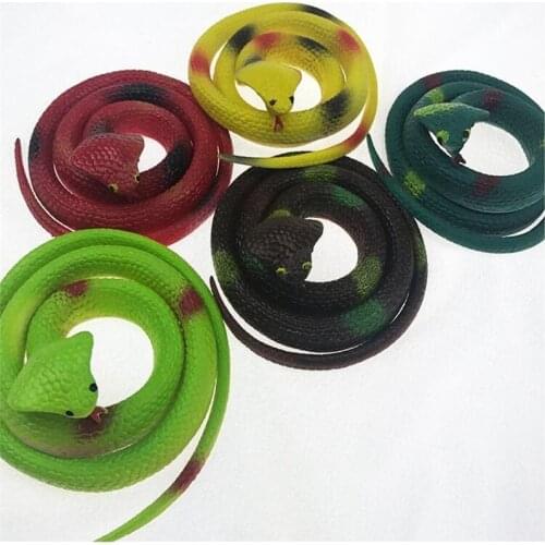Simulation Rubber Snake Fake Snake Toy Kids Shocker Scary Tricky Spoof Halloween Jokes Prank Prop Antistress Toys Children Gifts