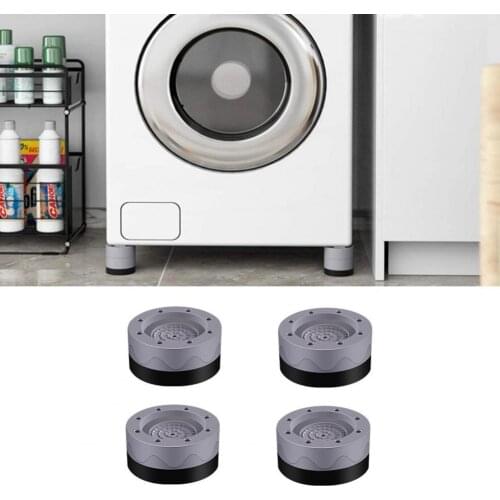 4Pcs Non-slip Mats Noise Cancelling Convenient Portable Washing Machine Support Practical Anti-slip Mats for Household Bathroom