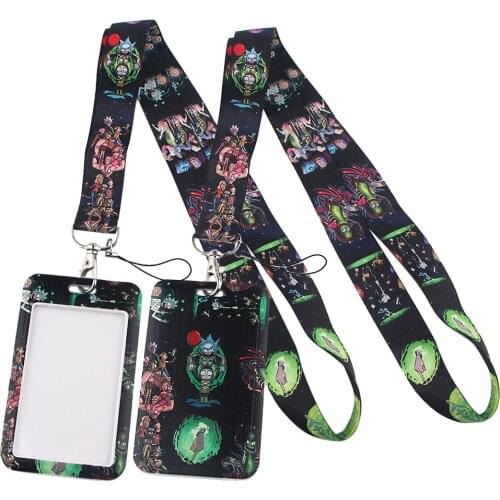 LT133 Anime Lanyards Keychain DIY Mobile Phone Straps USB ID Card Badge Holder Keyring Webbing Hanging Rope Lariat Keycord