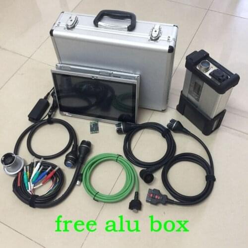 MB star c5 mb sd connect c5 with laptop cf-ax2 i5 fold tablet full set with 2020.12v ssd diagnostic software in Aluminum Box