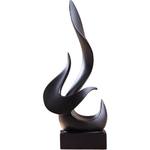 [MGT] Creative Fire Flame Sculpture Abstract Polyresin Life Statue Novelty Gift Craft Embellishment Accessories for Office Decor