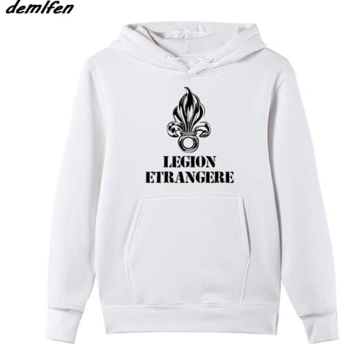 Fashion Fleece Hoodie Legion Foreign Army France Foreign Legion War Soldiers Infantry Infant Sweatshirt Jacket Coat Harajuku