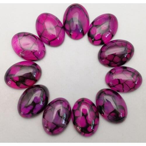 Fashion Natural rose stripe Onyx Stone beads 25x18MM cabochon for jewelry making charm Ring earrings accessories 12Pcs no hole
