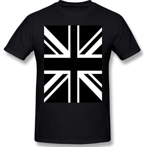 Newcastle United Black & White Union Jack Flag Mens Basic Short Sleeve T-Shirt Creative R333 Tshirt Eur Size